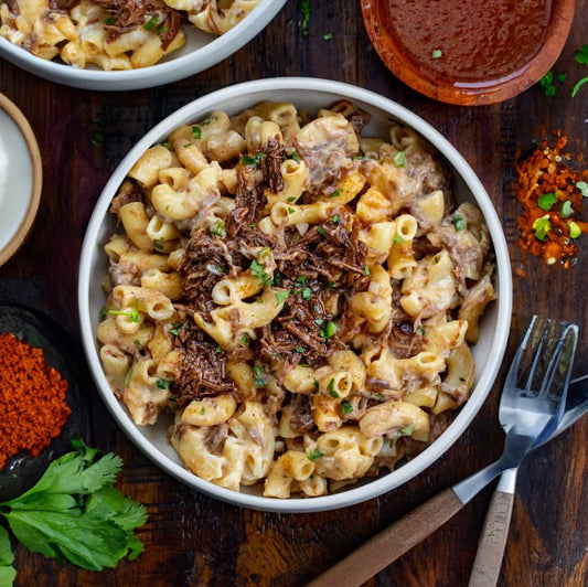 BBQ Beef Mac & Cheese